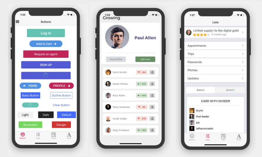 React Native app on phone screen - Best Free React Native App Templates | React Native App Templates ...
