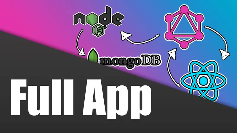 React and GraphQL logos - GraphQL with Node & React - Full App