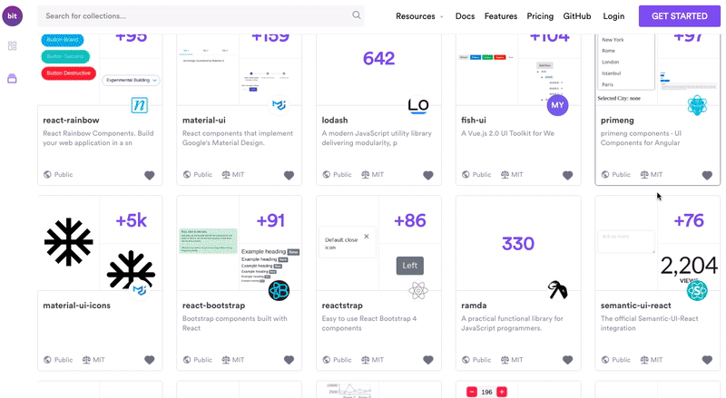 UI component library on screen - Component Library with React and Bit | by Jonathan Saring | codeburst