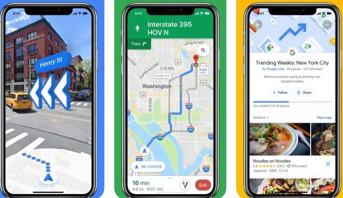 smartphone with map navigation app - Top 20 Free GPS Navigation Apps & Traffic Apps | Sixt