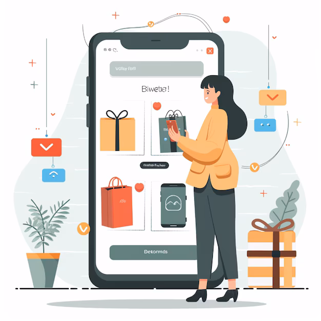 person receiving app alert on phone - A person receiving an alert for an online discount or deal via ...