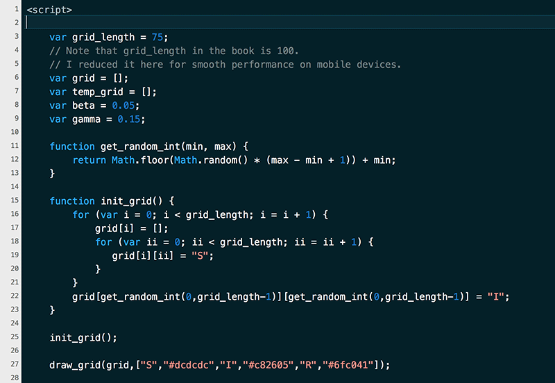 JavaScript programming code - Nature, In Code - Learning JavaScript programming while learning ...