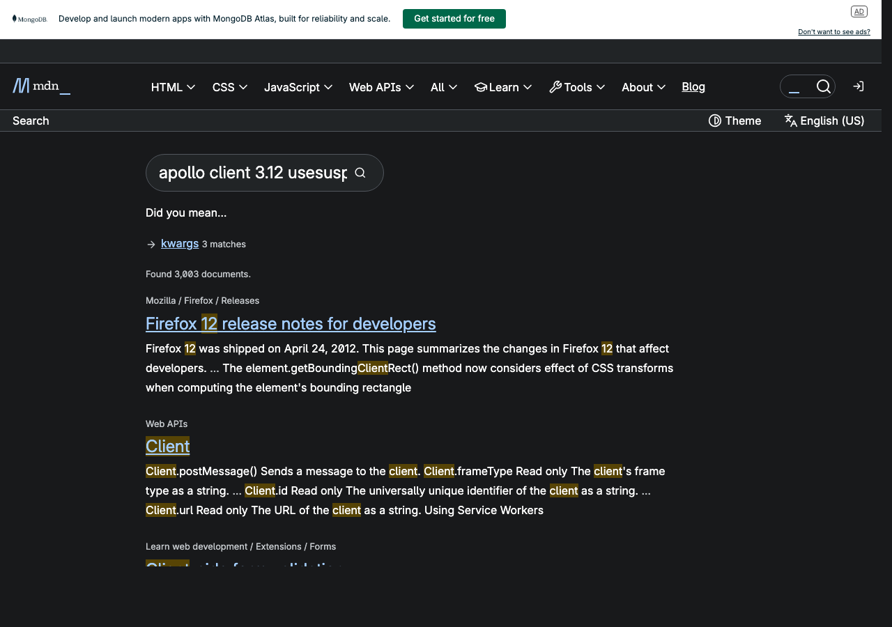 Official documentation for apollo client 3.12 usesuspensefragment keyargs