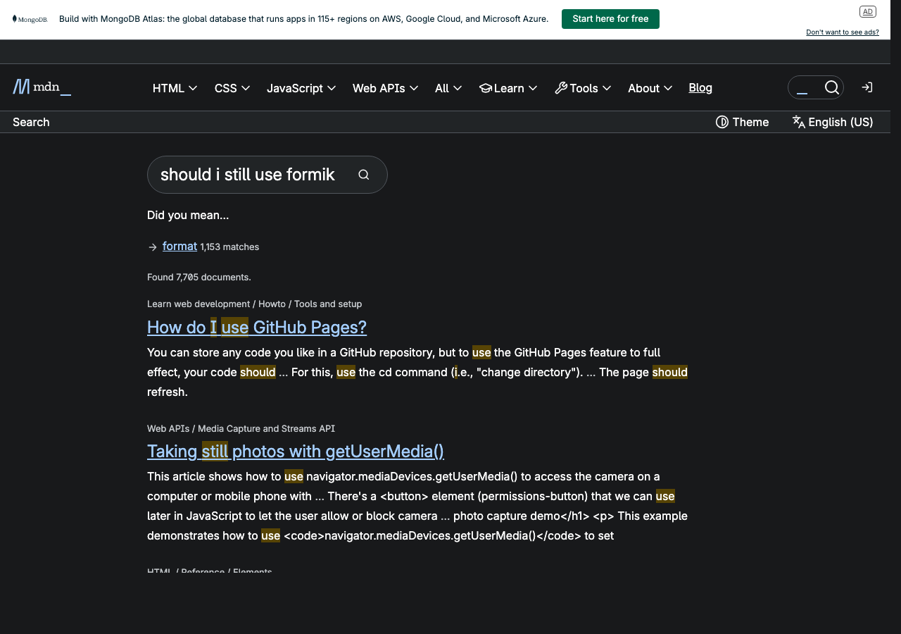 Official documentation for should i still use formik
